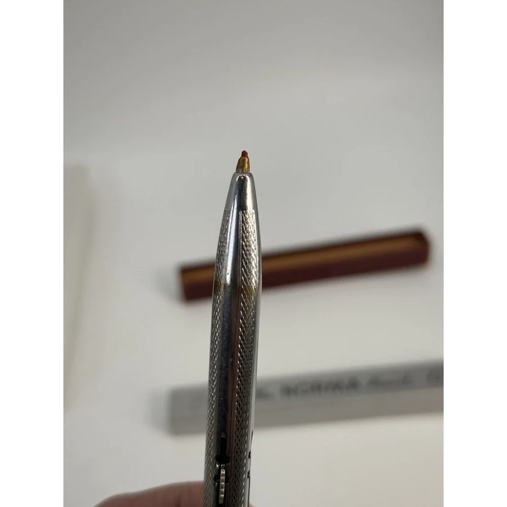 Vintage Norma Mechanical Pencil #104 Chrome Multi 4 Color with Box Instructions